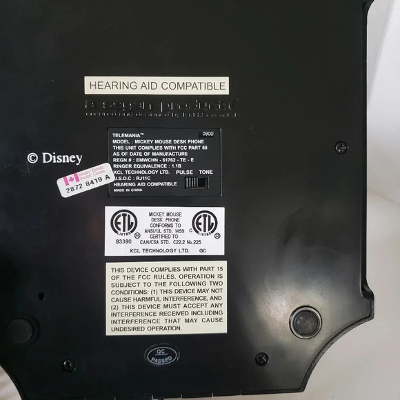 Vintage Disney Mickey Mouse Telemania Push Button Phone. - Picture 13 of 16